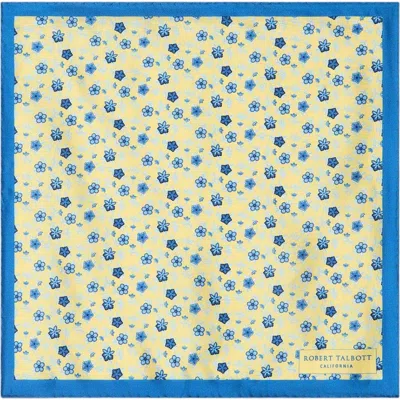 Robert Talbott York Flower Multi Pocket Square In Yellow