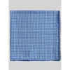Robert Talbott York Silk Pocket Square In Navy/white Check