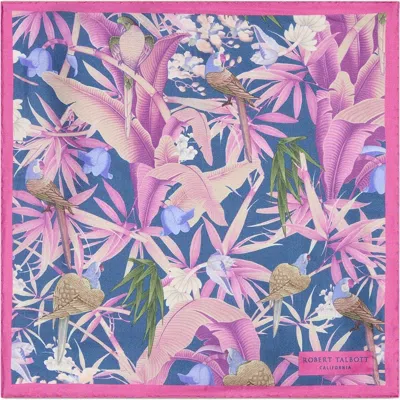 Robert Talbott York Tropical Floral Pocket Square In Multi
