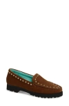 Robert Zur Diane Stud Loafer In Brown