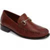 Robert Zur Elton Bit Loafer In Dark Luggage Leather