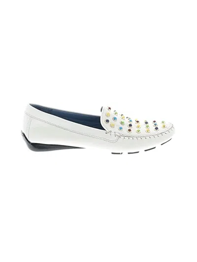 Pre-owned Robert Zur Flats In White