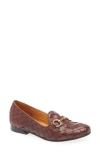 Robert Zur Letti Bit Woven Loafer In Luggage