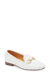 Robert Zur Letti Bit Woven Loafer In White