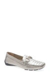 Robert Zur Perlata Loafer In Anthracite/silver Met