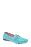 Robert Zur Perlata Loafer In Aqua