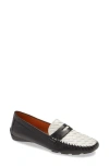 Robert Zur Women's Petra Loafers In Black/white In Black/white
