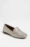 Robert Zur 'petra' Driving Shoe In Silver