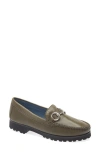Robert Zur Soho Classic Bit Loafer In Khaki