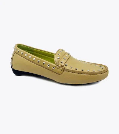 Robert Zur Women's Dittany Studded Loafers In Citrus