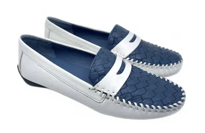 Robert Zur Women's Petra Loafer In White/ocean True Glove In Multi