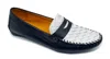 ROBERT ZUR WOMEN'S PETRA LOAFERS IN BLACK/WHITE