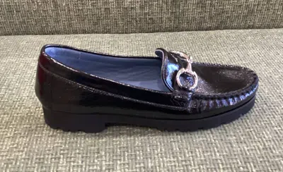 Robert Zur Women's Soho Loafer In Black Patent