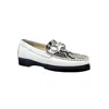 Robert Zur Women's Soho Loafer In White/python In Multi