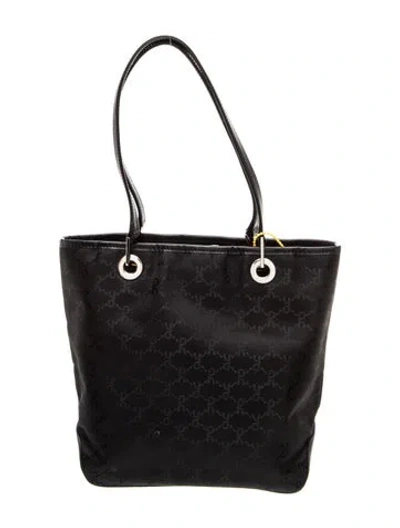 Pre-owned Roberta Di Camerino Canvas Shoulder Bag In Black