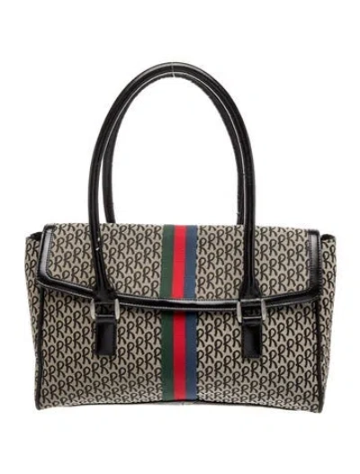 Pre-owned Roberta Di Camerino Canvas Top Handle Bag Vintage In Multi