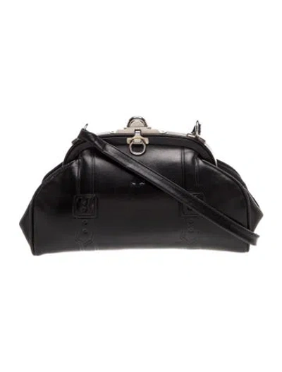 Pre-owned Roberta Di Camerino Leather Shoulder Bag In Black
