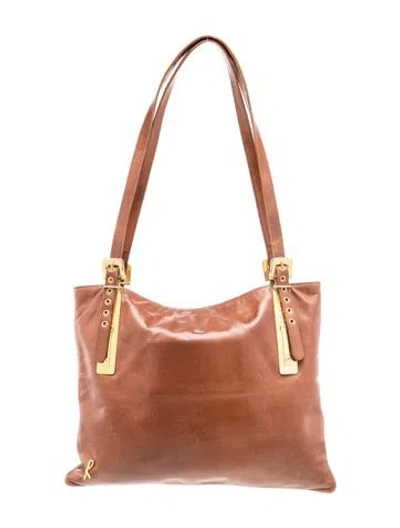 Pre-owned Roberta Di Camerino Leather Shoulder Bag In Brown