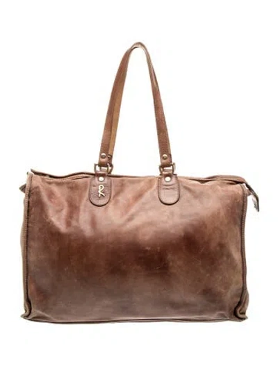 Pre-owned Roberta Di Camerino Leather Tote In Brown