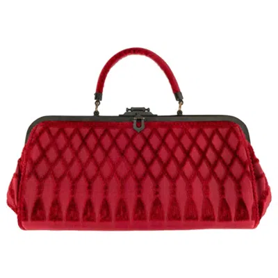 Pre-owned Roberta Di Camerino Red Velvet Bag