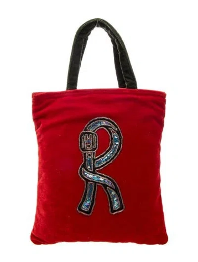 Pre-owned Roberta Di Camerino Top Handle Bag In Blue/green/red