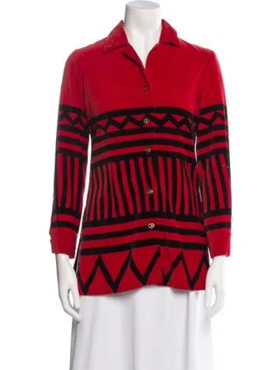 Pre-owned Roberta Di Camerino Vintage 1970's Jacket In Red