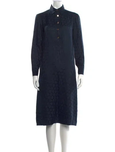Pre-owned Roberta Di Camerino Vintage Knee-length Dress In Blue