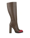 Roberta Di Camerino Woman Boot Brown Size 7 Leather