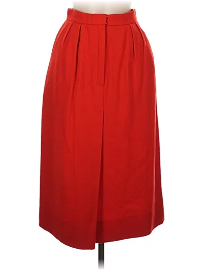 Pre-owned Roberta Di Camerino Wool Skirt In Red