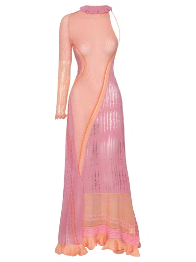 Roberta Einer Bianca Maxi Dress Peach