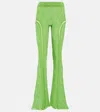 Roberta Einer Disco Knit Trousers In Green