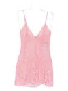 Roberta Einer Fairy Lace Mini Dress In Pink