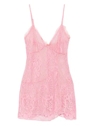 ROBERTA EINER FAIRY LACE MINI DRESS - WOMEN'S - POLYESTER/POLYAMIDE