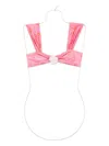 Roberta Einer Floral-appliqué Bikini Top In Pink