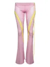 Roberta Einer Floral Appliqué Trousers In Pink