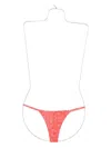 Roberta Einer Floral-print Bikini Bottoms In Orange