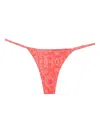 Roberta Einer Floral-print Bikini Bottoms In Red