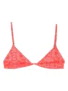Roberta Einer Floral-print Triangle Bikini Top