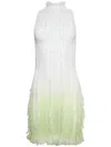 Roberta Einer Gradient-effect Mini Dress In Green