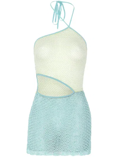 Roberta Einer Gestricktes Jasmine Minikleid In Blue
