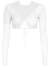Roberta Einer Loona Crop Top In White
