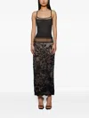 Roberta Einer Patterned Midi Dress In Black