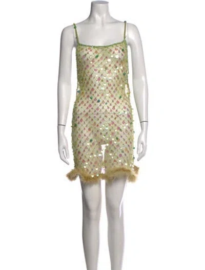 Pre-owned Roberta Einer Printed Mini Dress In Multicolor