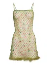 Roberta Einer Sequin-embellished Mini Dress In Multi