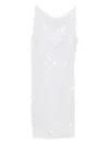 Roberta Einer Sequin-embellished Mini Dress In White