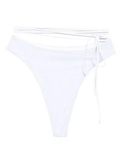 Roberta Einer Strap-detail Bikini Bottoms In Blue