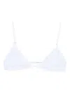 Roberta Einer Triangle-cup Bikini Top In White