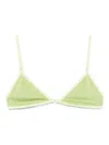 Roberta Einer Triangle-cup Bikini Top In Green