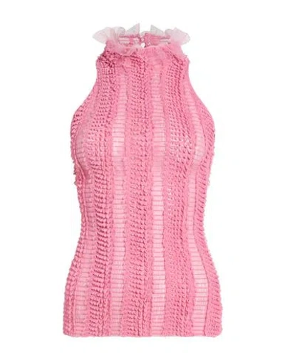 Roberta Einer Woman Top Pink Size M/l Polyester