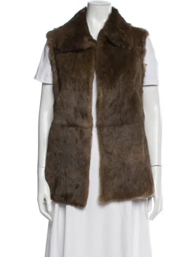 Pre-owned Roberta Freymann Fur Fur Jacket In Brown
